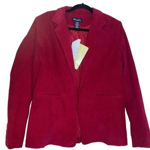 Denim & Co. Rec Corduroy Jacket / Blazer Size Large. NWT